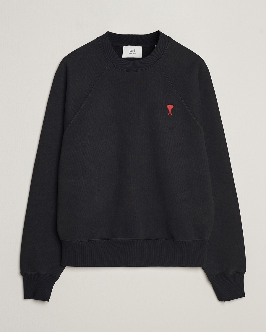 Herr | Tröjor | AMI | Heart Logo Sweatshirt Black