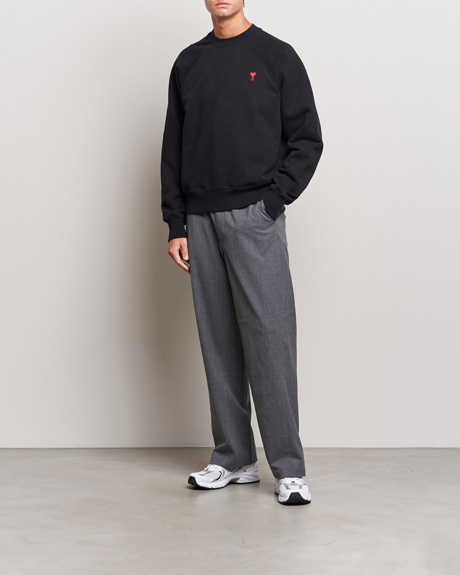 Herr | Tröjor | AMI | Heart Logo Sweatshirt Black