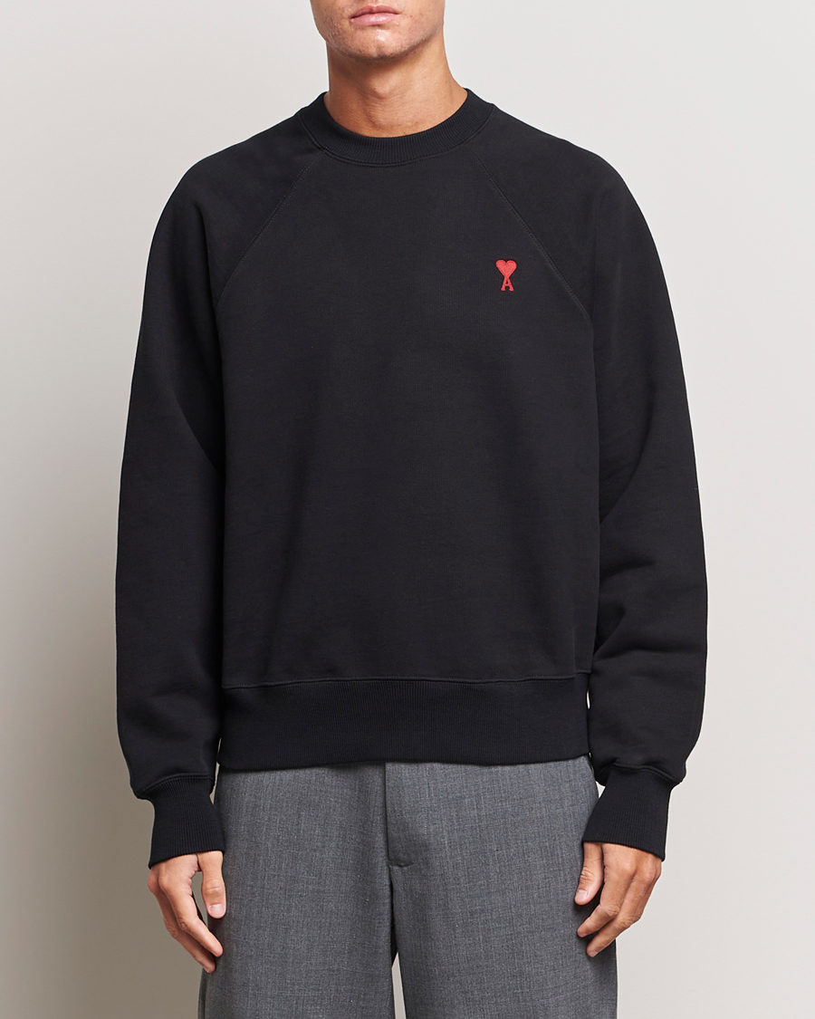 Herr | Tröjor | AMI | Heart Logo Sweatshirt Black