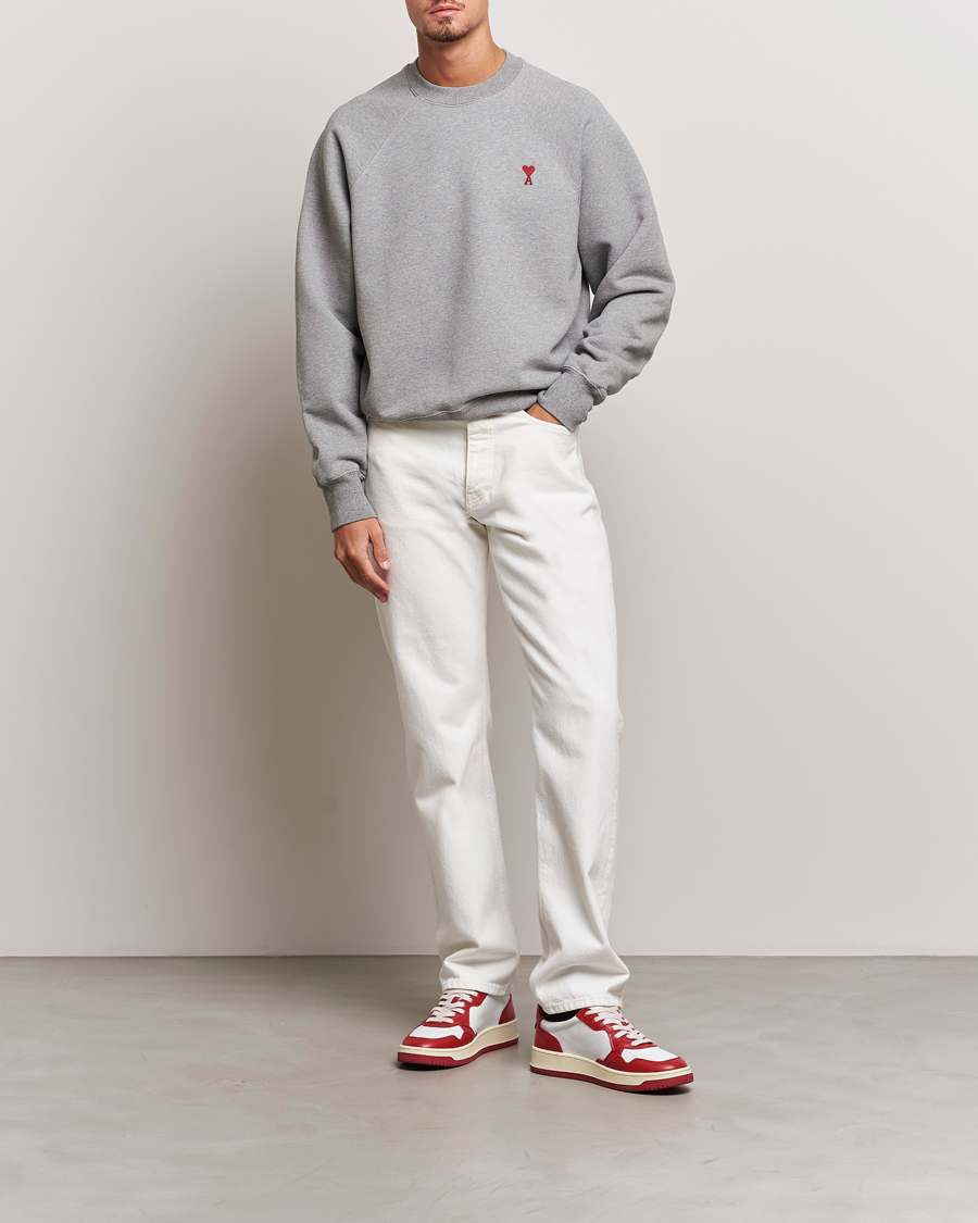 Herr | Tröjor | AMI | Heart Logo Sweatshirt Heather Grey