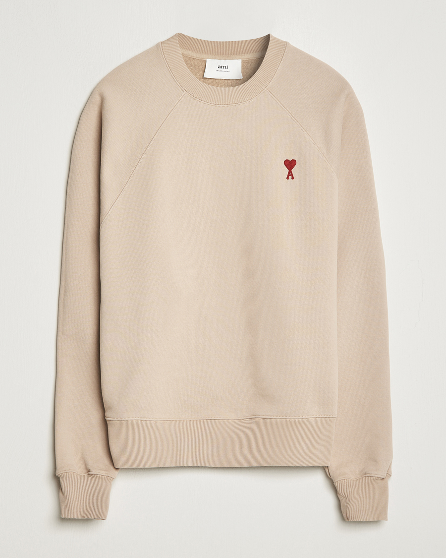 Herr | Tröjor | AMI | Heart Logo Sweatshirt Beige