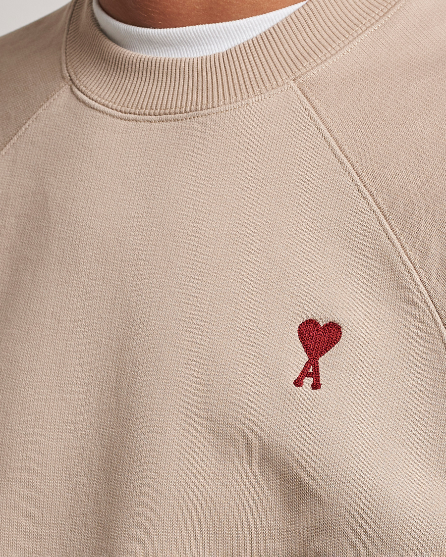 Herr | Tröjor | AMI | Heart Logo Sweatshirt Beige