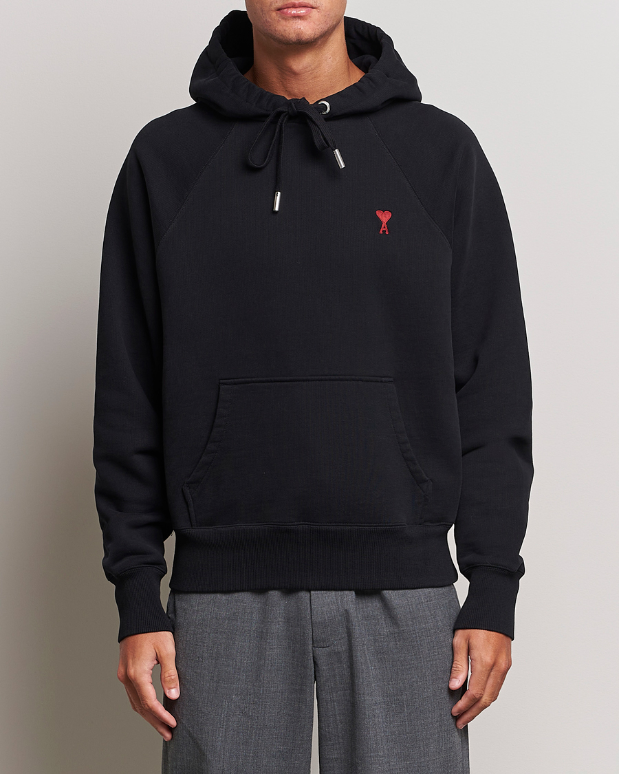 Herr | AMI | AMI | Heart Logo Hoodie Black