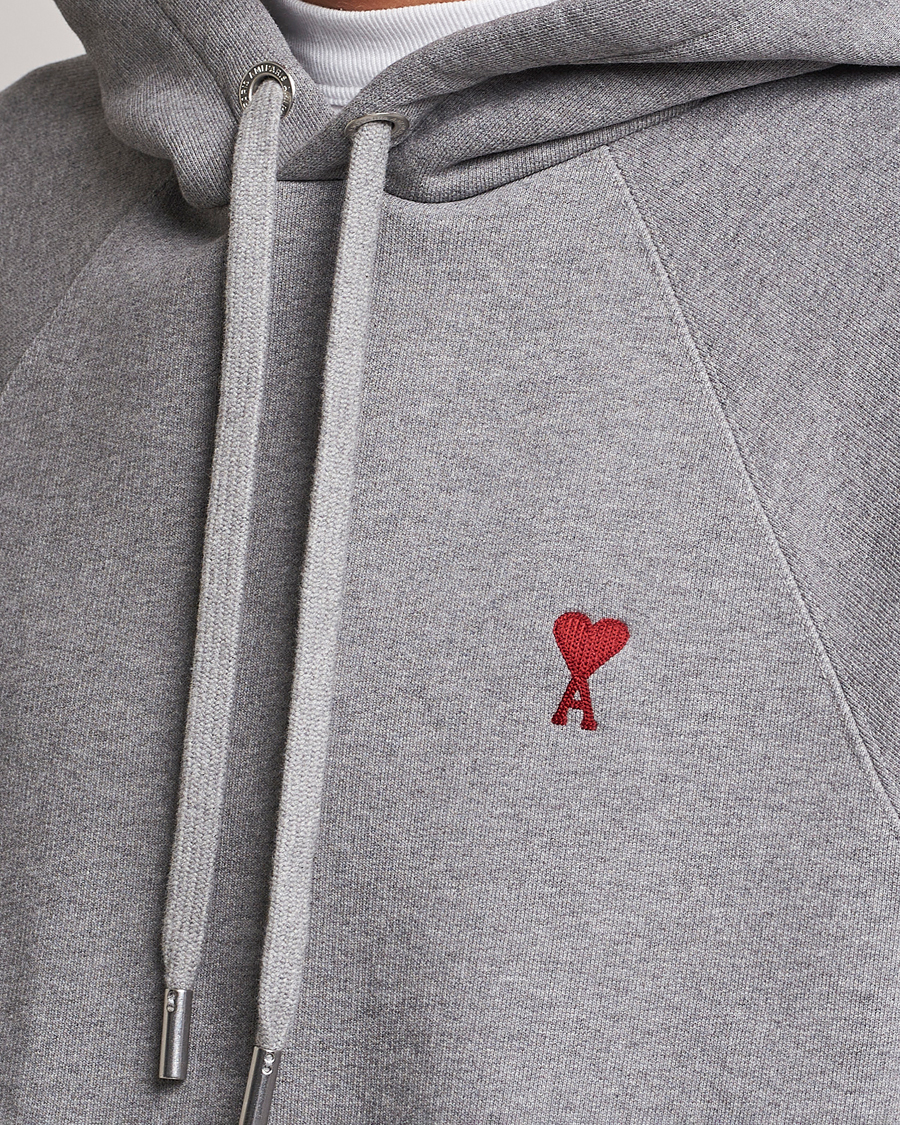 Herr | Tröjor | AMI | Heart Logo Hoodie Heather Grey