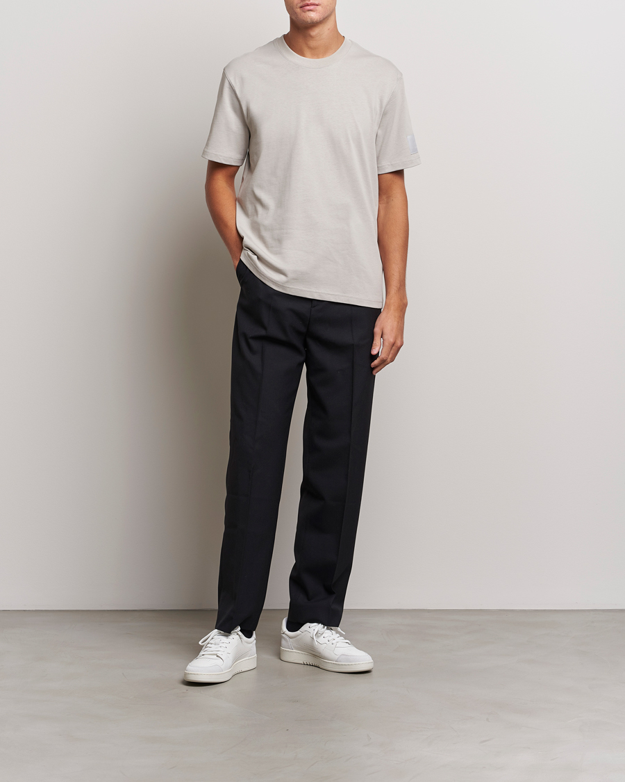 Herr | T-Shirts | AMI | Fade Out Crew Neck T-Shirt Pearl Grey
