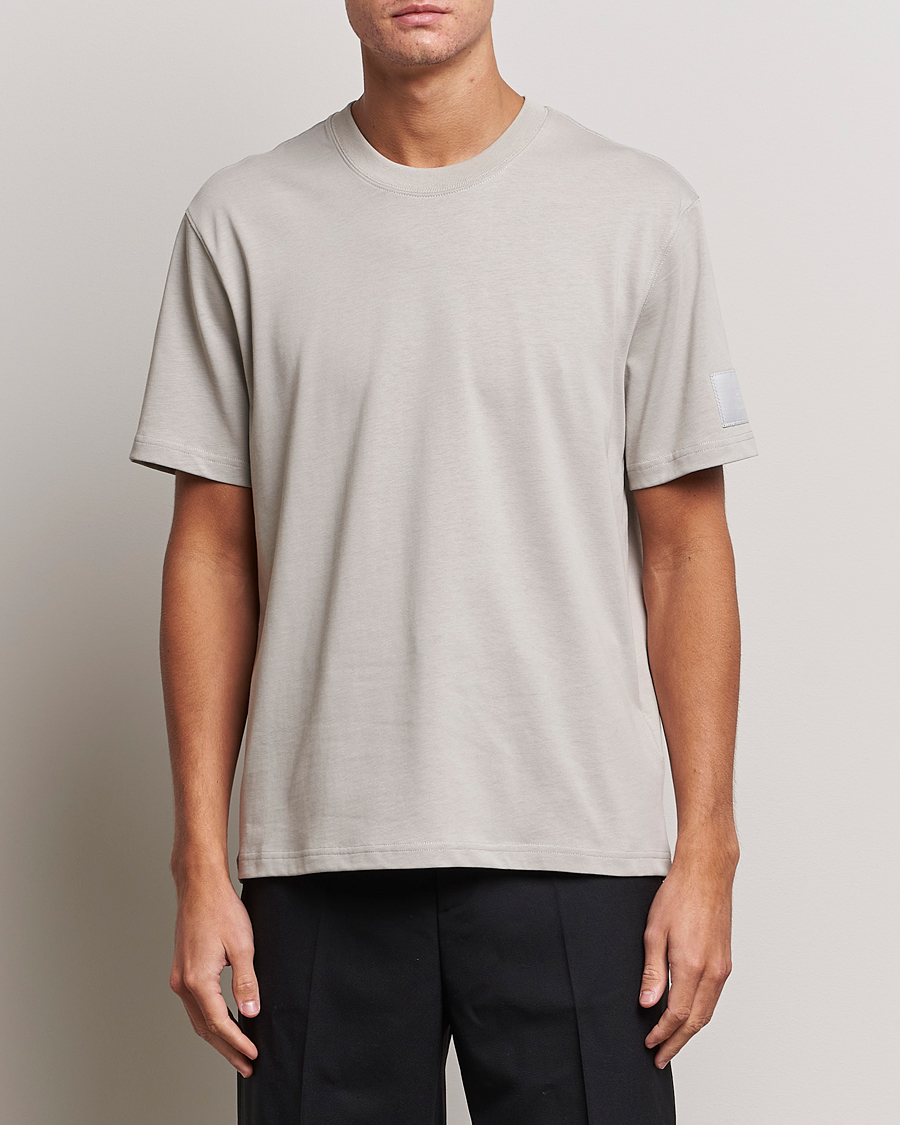 Herr | T-Shirts | AMI | Fade Out Crew Neck T-Shirt Pearl Grey