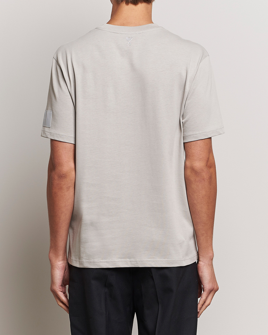 Herr | T-Shirts | AMI | Fade Out Crew Neck T-Shirt Pearl Grey
