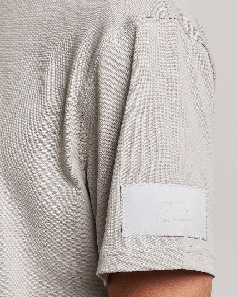 Herr | T-Shirts | AMI | Fade Out Crew Neck T-Shirt Pearl Grey