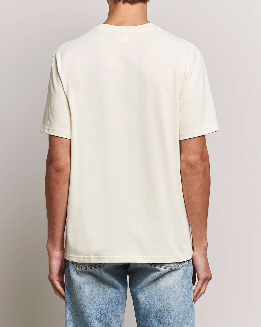 Herr | T-Shirts | AMI | Fade Out Crew Neck T-Shirt Ivory