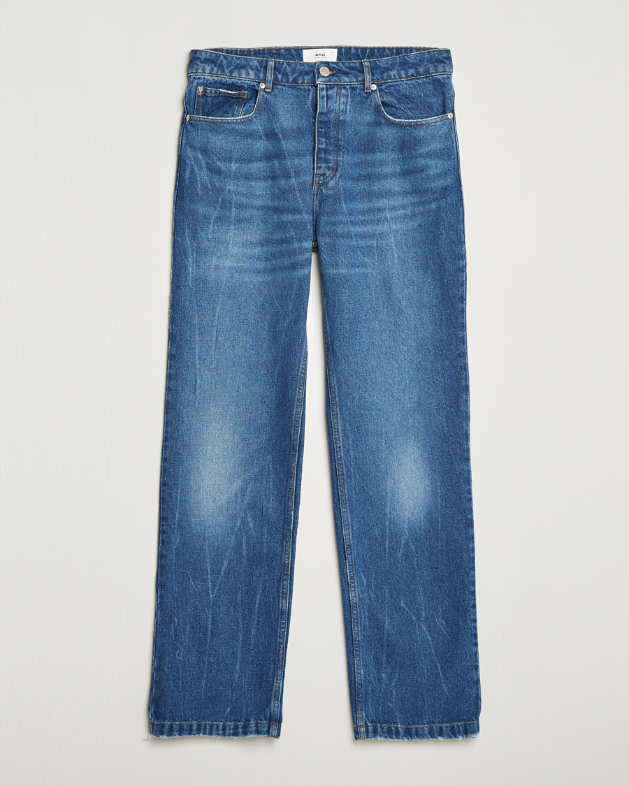 Herr | Jeans | AMI | Straight Fit Jeans Used Blue
