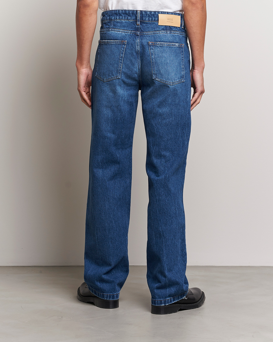 Herr | Jeans | AMI | Straight Fit Jeans Used Blue