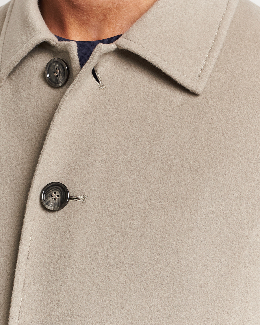 Herr | Jackor | AMI | Wool/Cashmere Short Coat Argile Beige