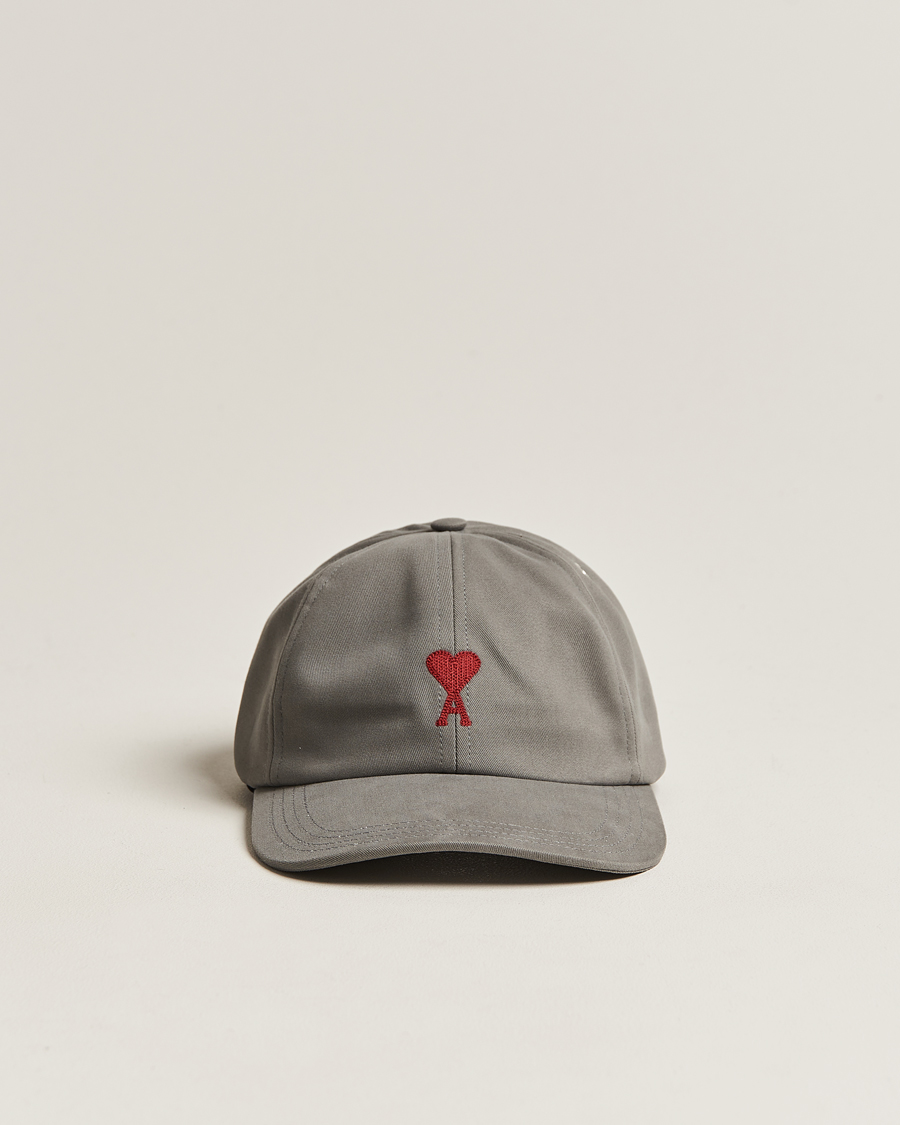 Herr | AMI Heart Logo Cap Mineral Grey | AMI | Heart Logo Cap Mineral Grey