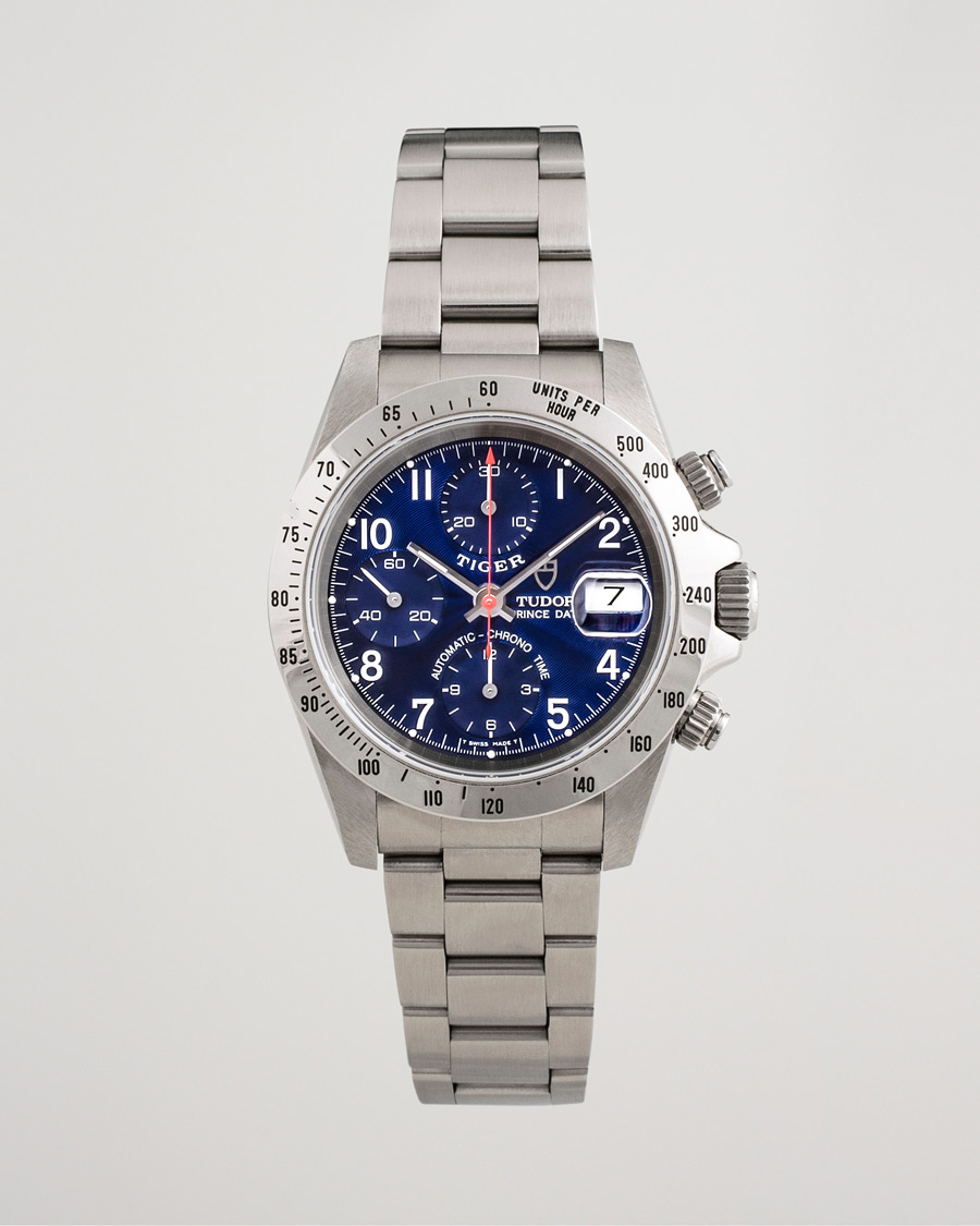 Herr | Tudor Pre-Owned Tiger Prince Date Chronograph 72980 Steel Blue | Tudor Pre-Owned | Tiger Prince Date Chronograph 72980 Steel Blue