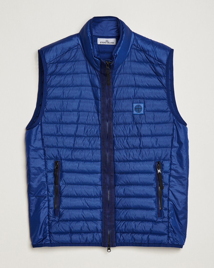 Herr | Jackor | Stone Island | Recycled Nylon Down-TC Vest Bright Blue