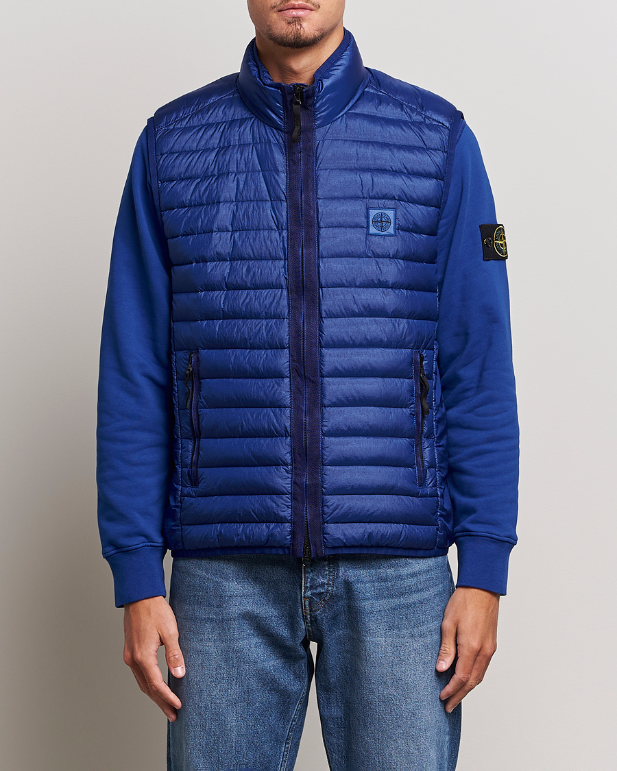 Herr | Jackor | Stone Island | Recycled Nylon Down-TC Vest Bright Blue