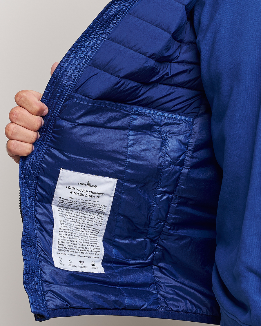 Herr | Jackor | Stone Island | Recycled Nylon Down-TC Vest Bright Blue