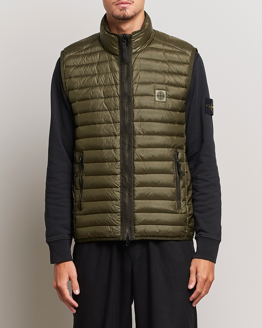 Herr | Jackor | Stone Island | Recycled Nylon Down-TC Vest Olive