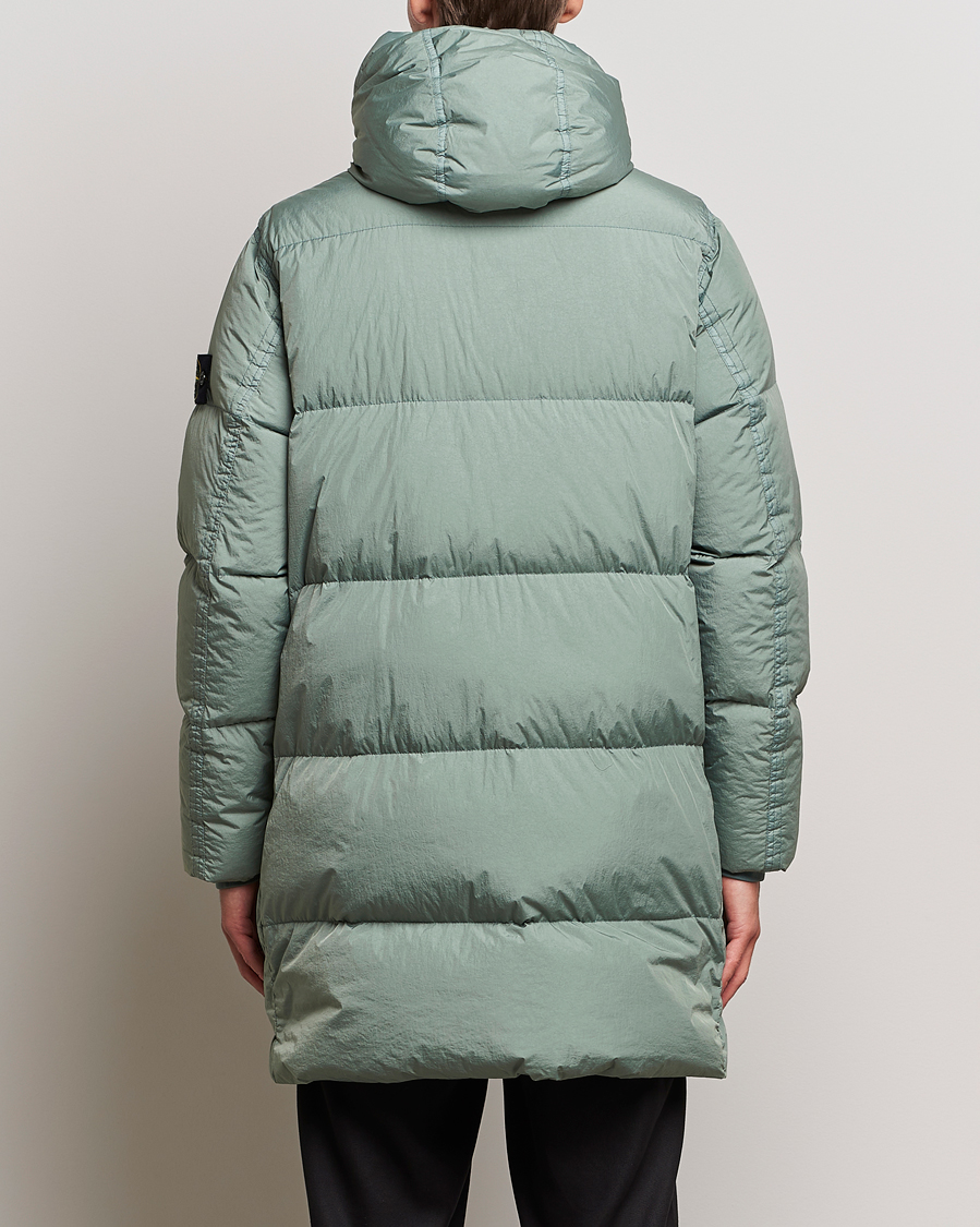 Herr | Jackor | Stone Island | Garment Dyed Recycled Nylon Long Down Jacket Sage