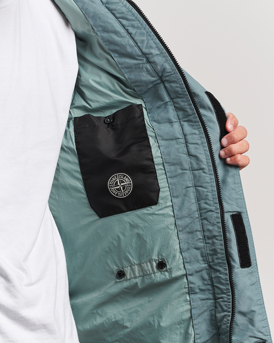Herr | Jackor | Stone Island | Garment Dyed Recycled Nylon Long Down Jacket Sage