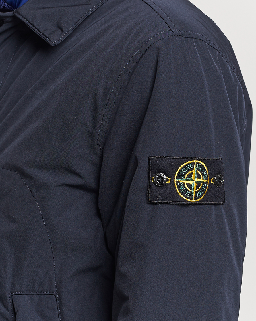Herr | Jackor | Stone Island | Micro Twill Coat Navy Blue