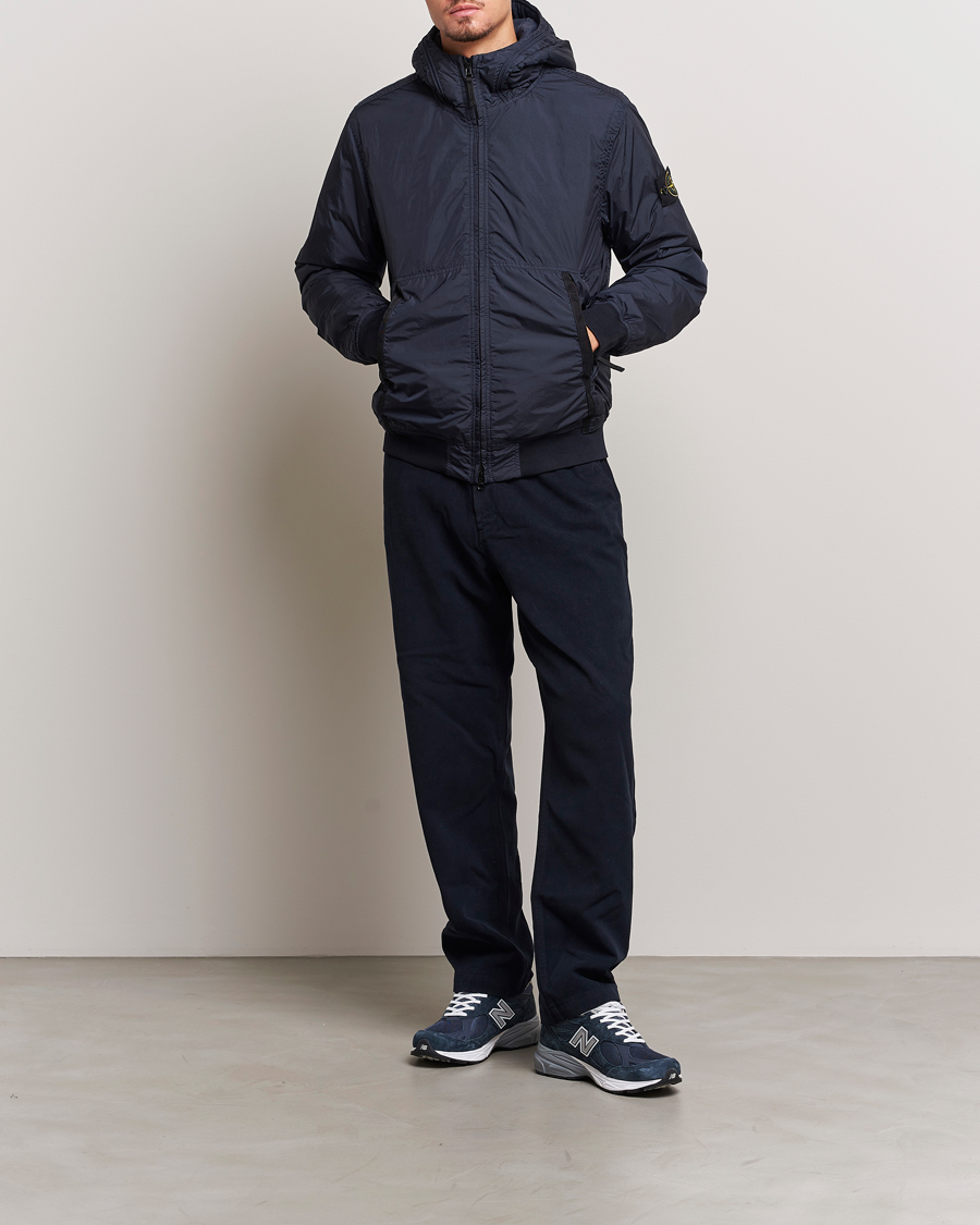 Herr | Jackor | Stone Island | Garment Dyed Recycled Nylon Jacket Navy Blue