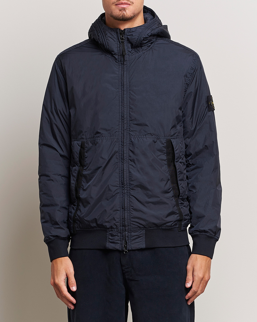 Herr | Jackor | Stone Island | Garment Dyed Recycled Nylon Jacket Navy Blue