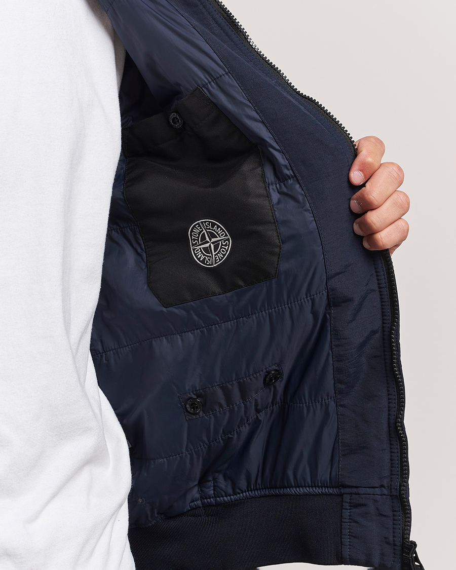 Herr | Jackor | Stone Island | Garment Dyed Recycled Nylon Jacket Navy Blue