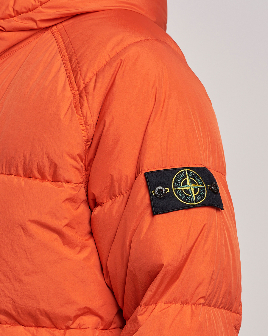 Herr | Jackor | Stone Island | Garment Dyed Recycled Nylon Down Jacket Orange Red