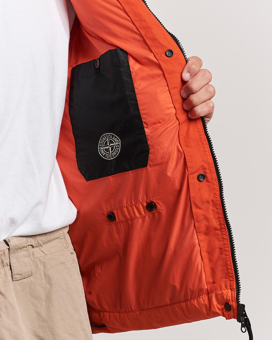 Herr | Jackor | Stone Island | Garment Dyed Recycled Nylon Down Jacket Orange Red
