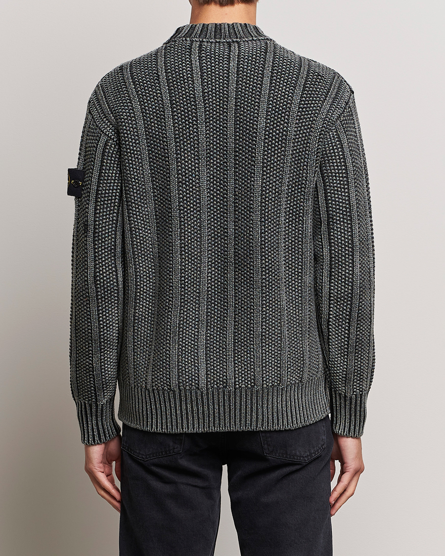Herr | Tröjor | Stone Island | Knitted Wool Crewneck Black