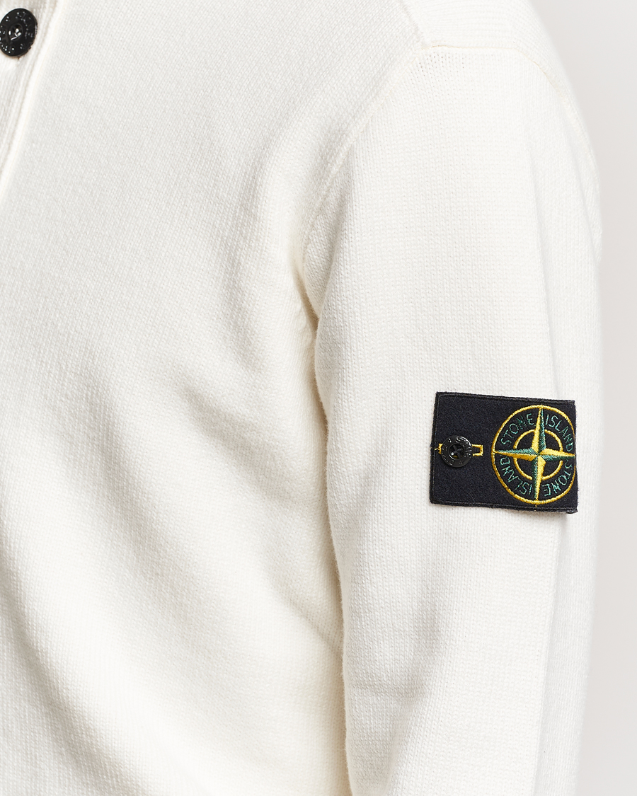 Herr | Tröjor | Stone Island | Winter Cotton Cardigan Natural