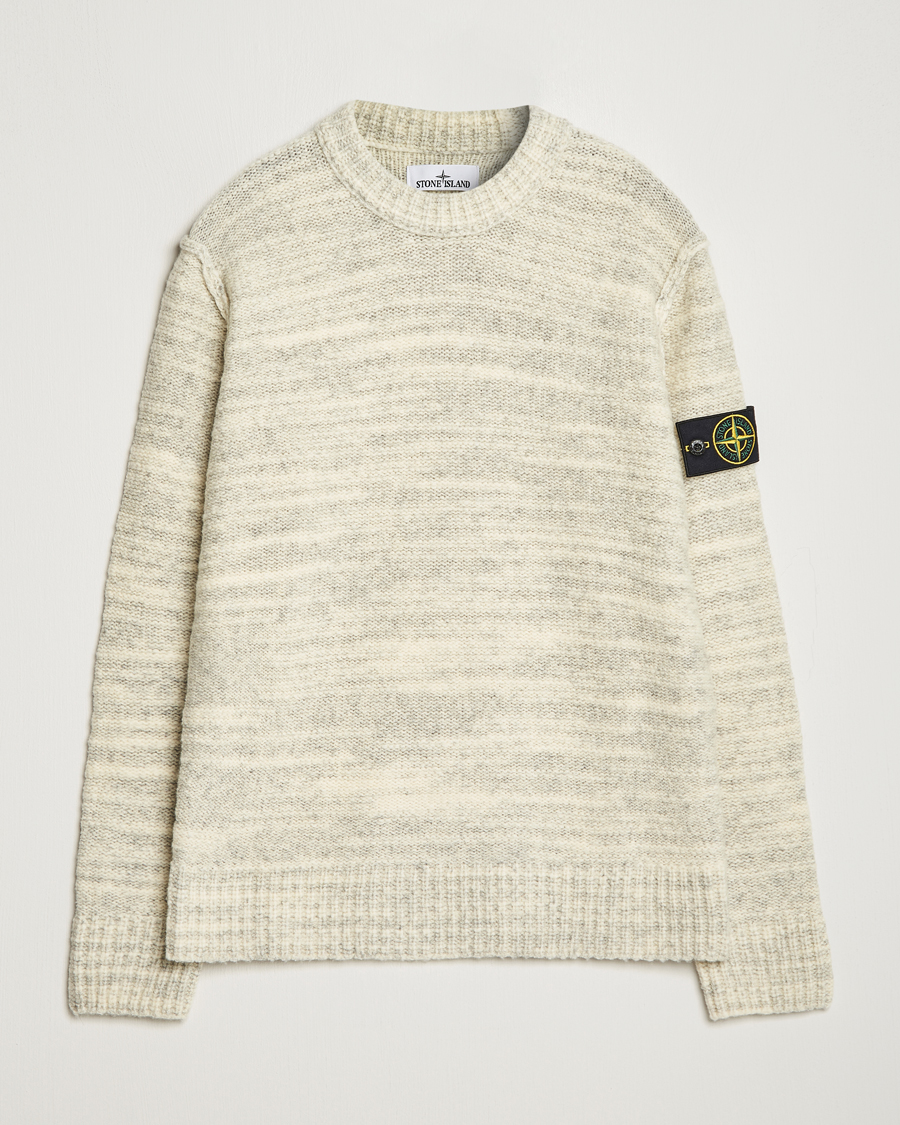 Herr | Tröjor | Stone Island | Knitted Wool/Nylon Sweater Plaster