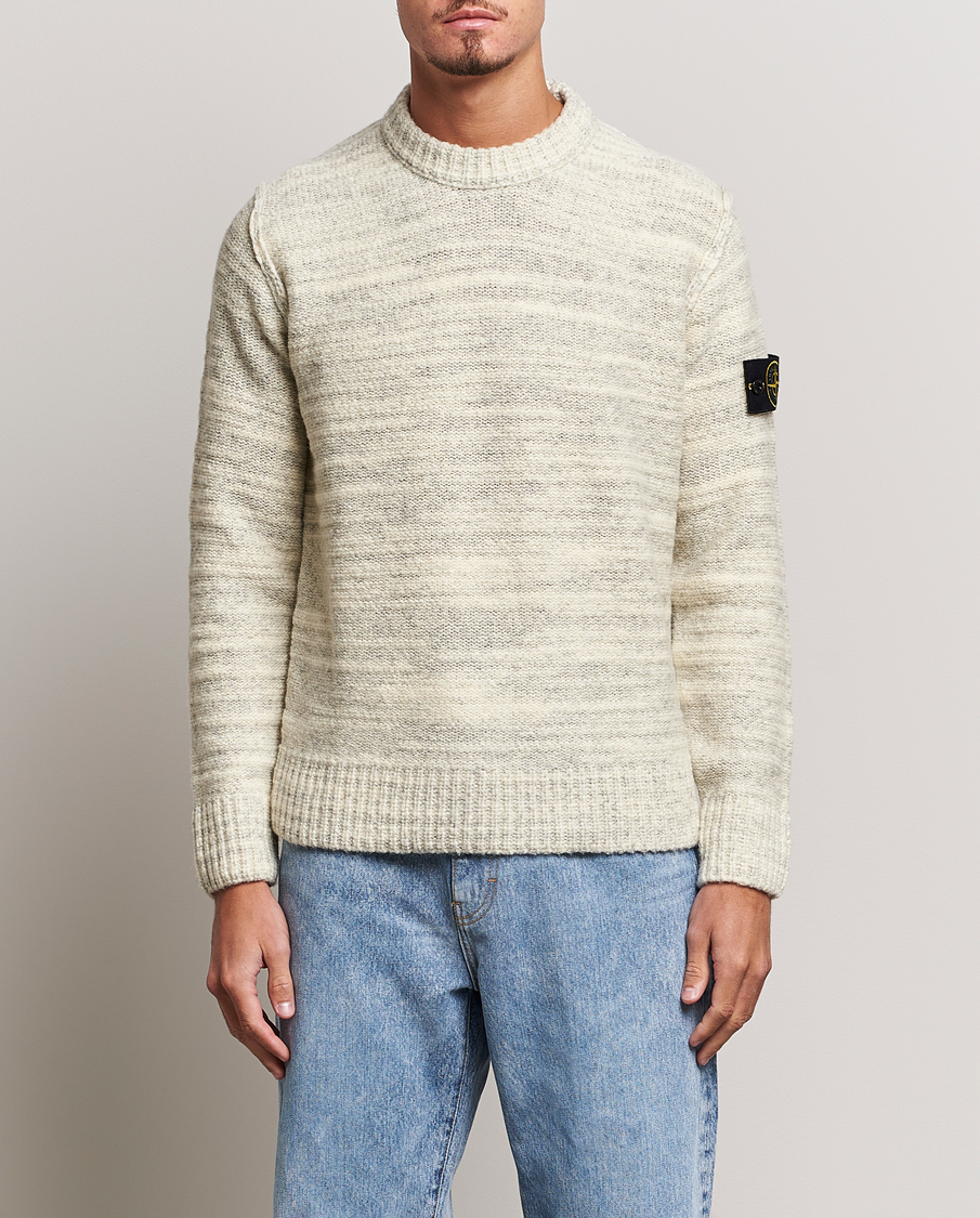 Herr | Stone Island | Stone Island | Knitted Wool/Nylon Sweater Plaster