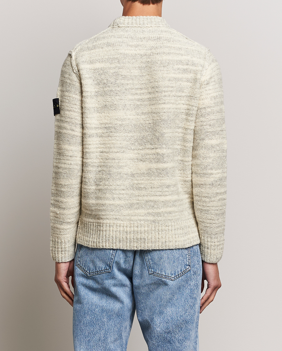 Herr | Tröjor | Stone Island | Knitted Wool/Nylon Sweater Plaster