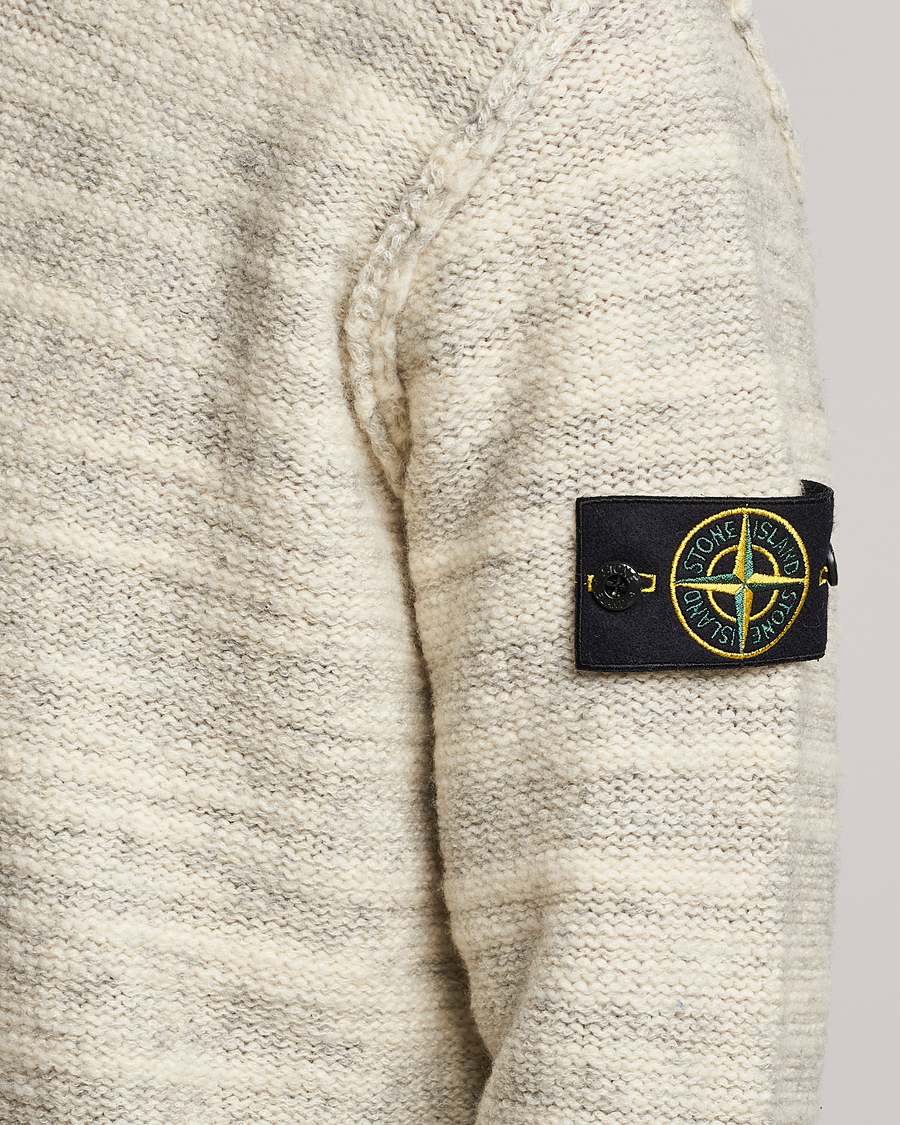 Herr | Tröjor | Stone Island | Knitted Wool/Nylon Sweater Plaster