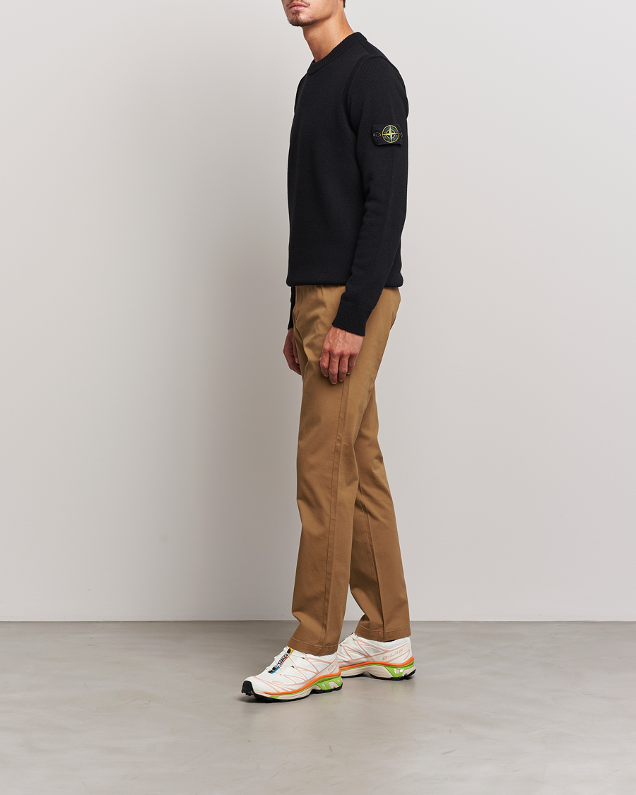 Herr | Tröjor | Stone Island | Knitted Lambwool Sweater Black