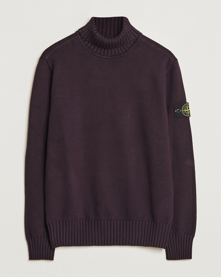 Herr | Tröjor | Stone Island | Winter Cotton Polo Dark Burgundy