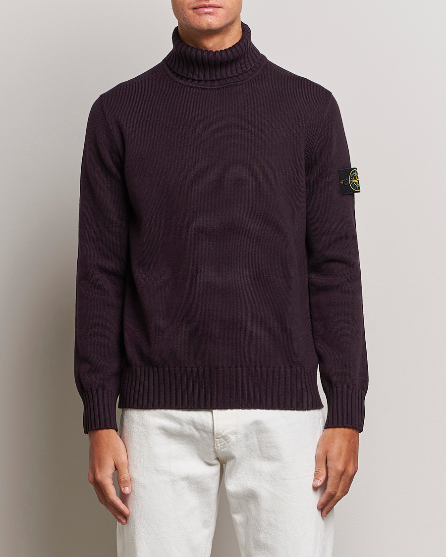 Herr | Tröjor | Stone Island | Winter Cotton Polo Dark Burgundy