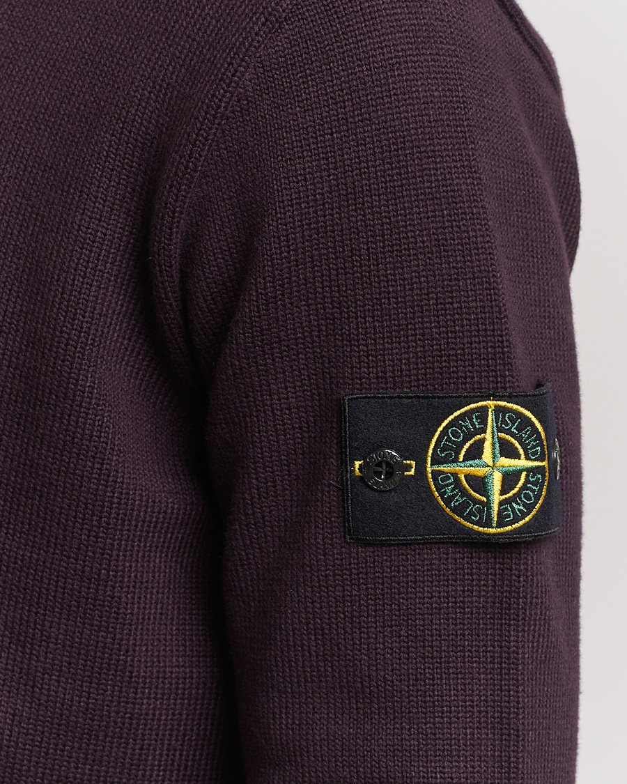 Herr | Tröjor | Stone Island | Winter Cotton Polo Dark Burgundy