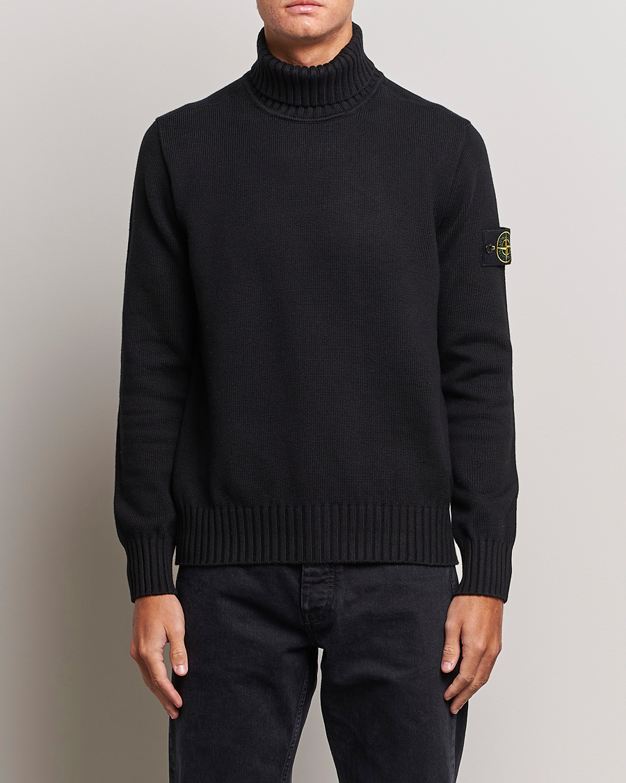 Herr |  | Stone Island | Winter Cotton Polo Black