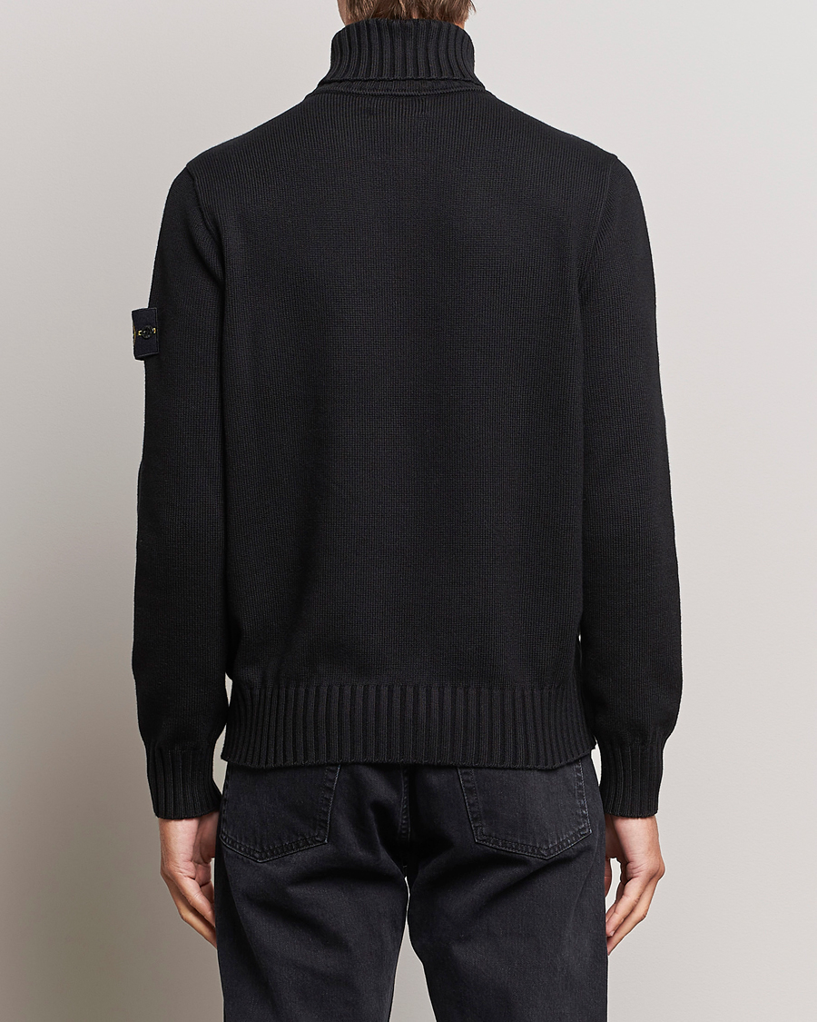 Herr | Tröjor | Stone Island | Winter Cotton Polo Black