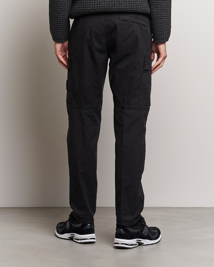 Herr | Byxor | Stone Island | Stretch Cotton Gabardine Trousers Black