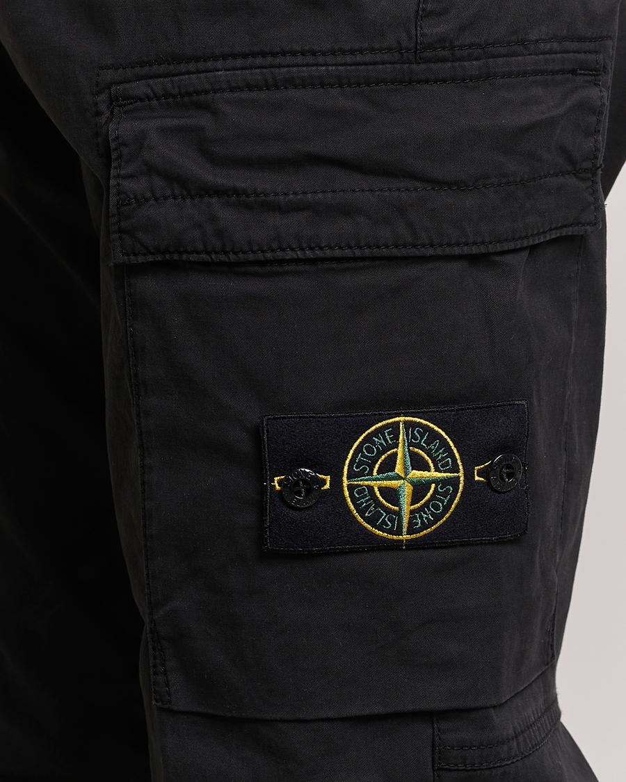 Herr | Byxor | Stone Island | Stretch Cotton Gabardine Trousers Black
