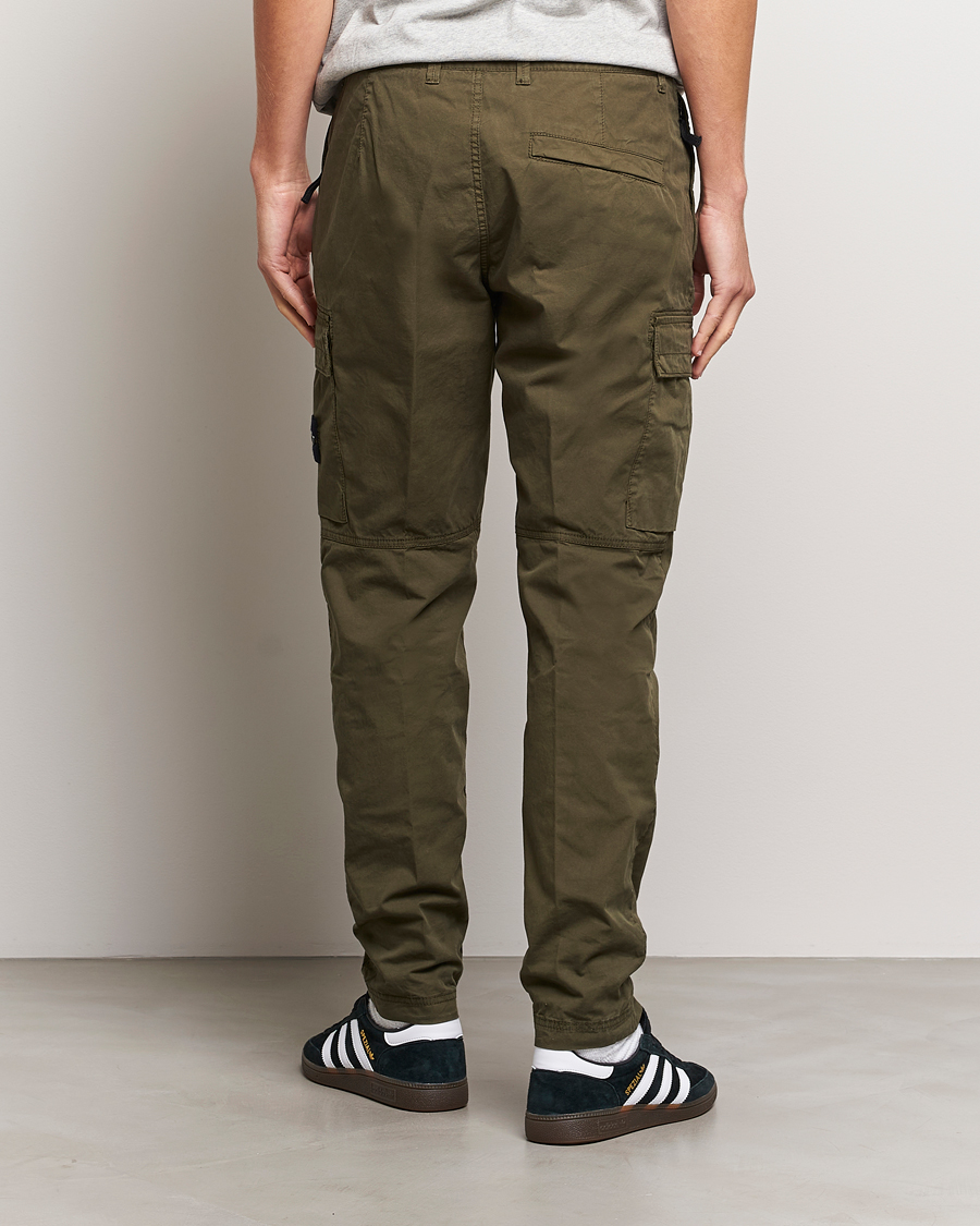 Herr | Byxor | Stone Island | Stretch Cotton Gabardine Trousers Olive