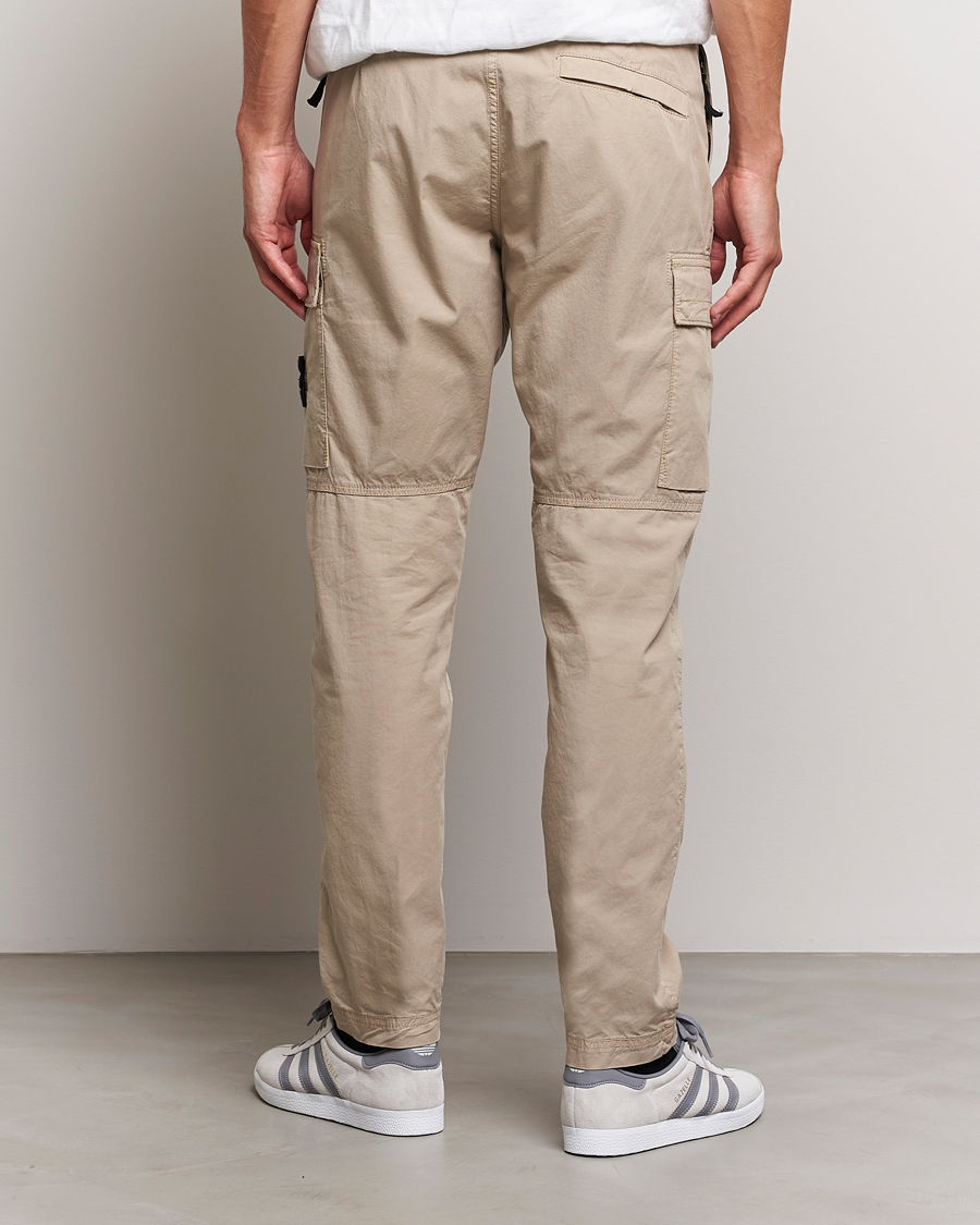 Herr | Byxor | Stone Island | Stretch Cotton Gabardine Trousers Sand