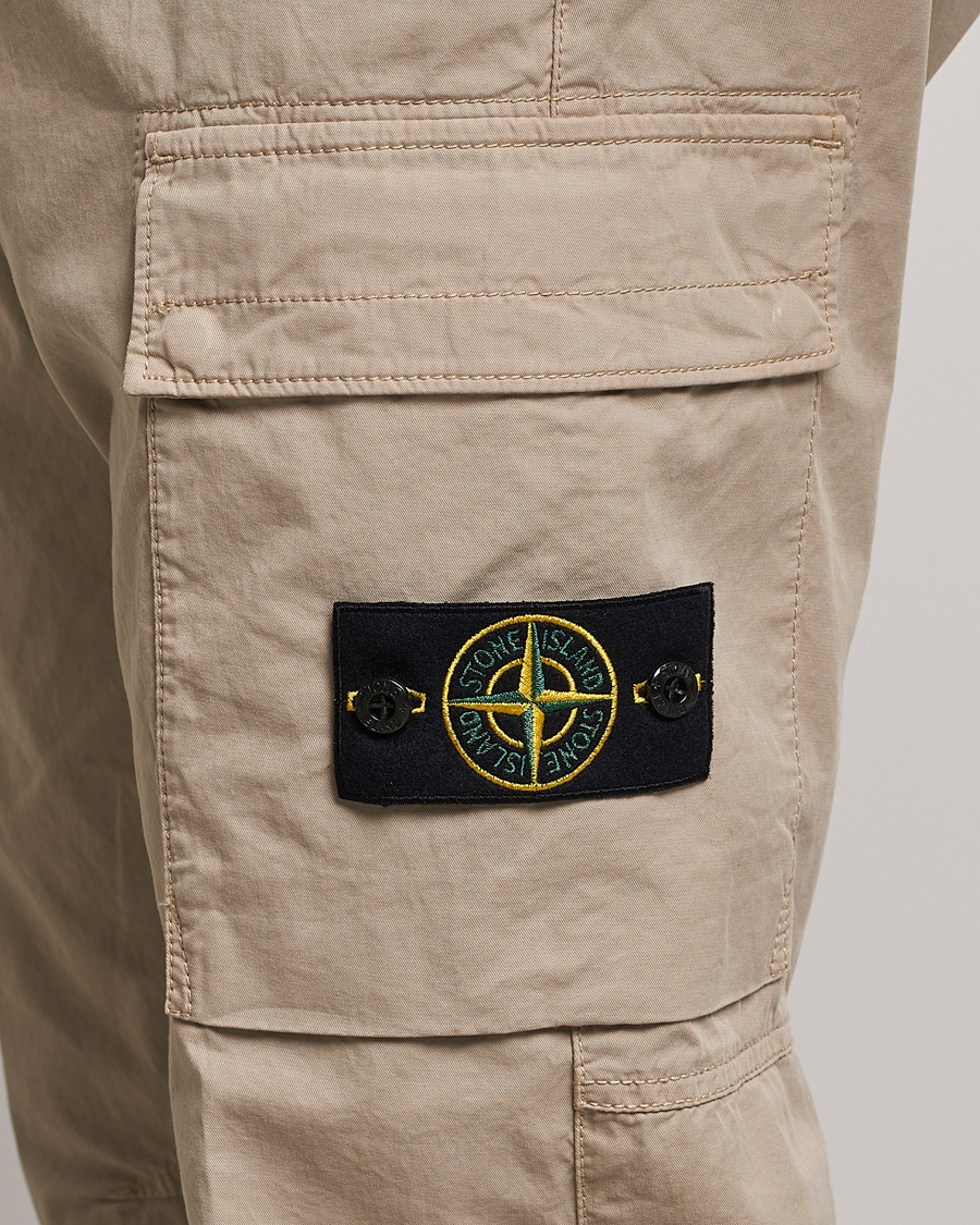 Herr | Byxor | Stone Island | Stretch Cotton Gabardine Trousers Sand