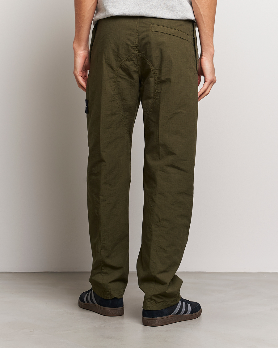 Herr | Byxor | Stone Island | Garment Dyed Ripstop Trousers Olive