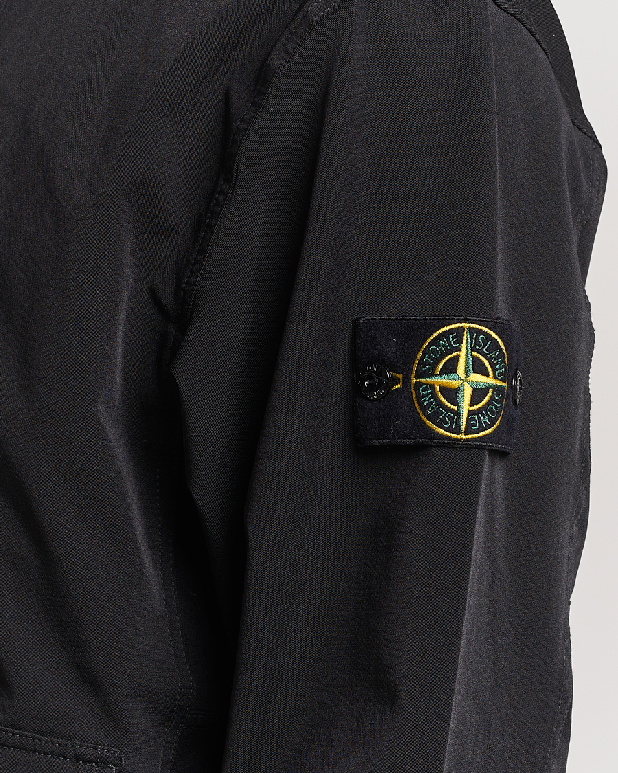 Herr | Tröjor | Stone Island | Garment Dyed Recycled Nylon Full Zip Black