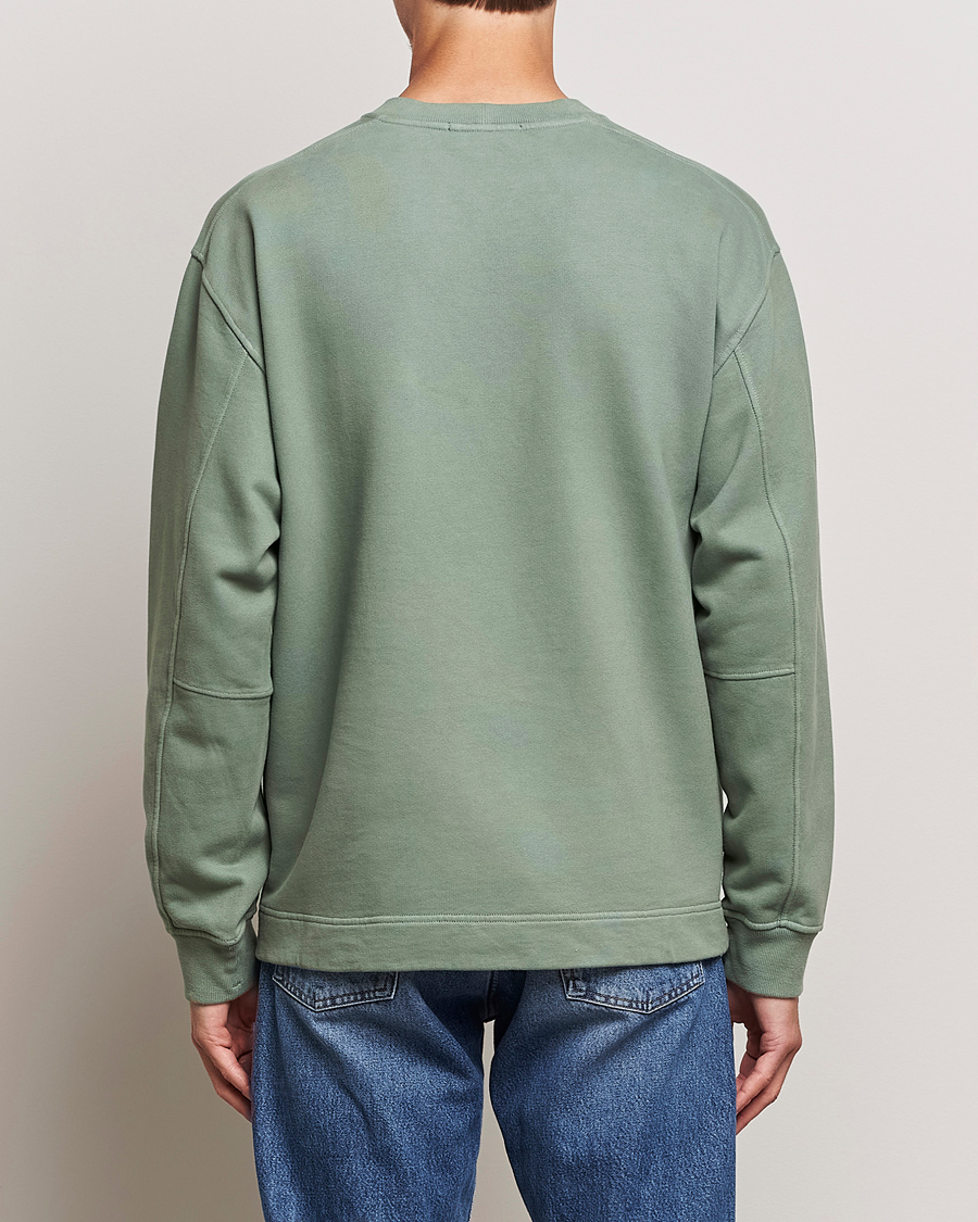 Herr | Tröjor | Stone Island | Garment Dyed Fleece Logo Sweatshirt Sage
